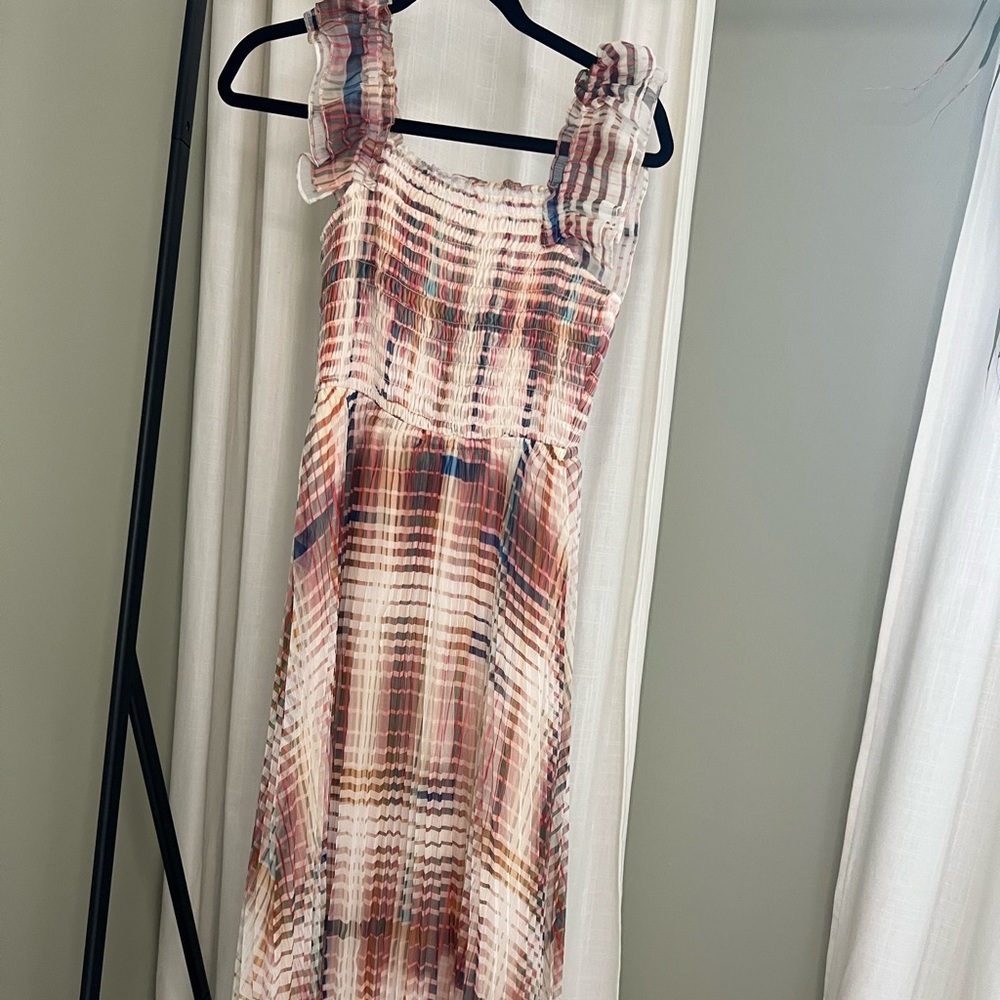 ANTHROPOLOGIE PLAID RUFFLE DRESS - Picture 2 of 5